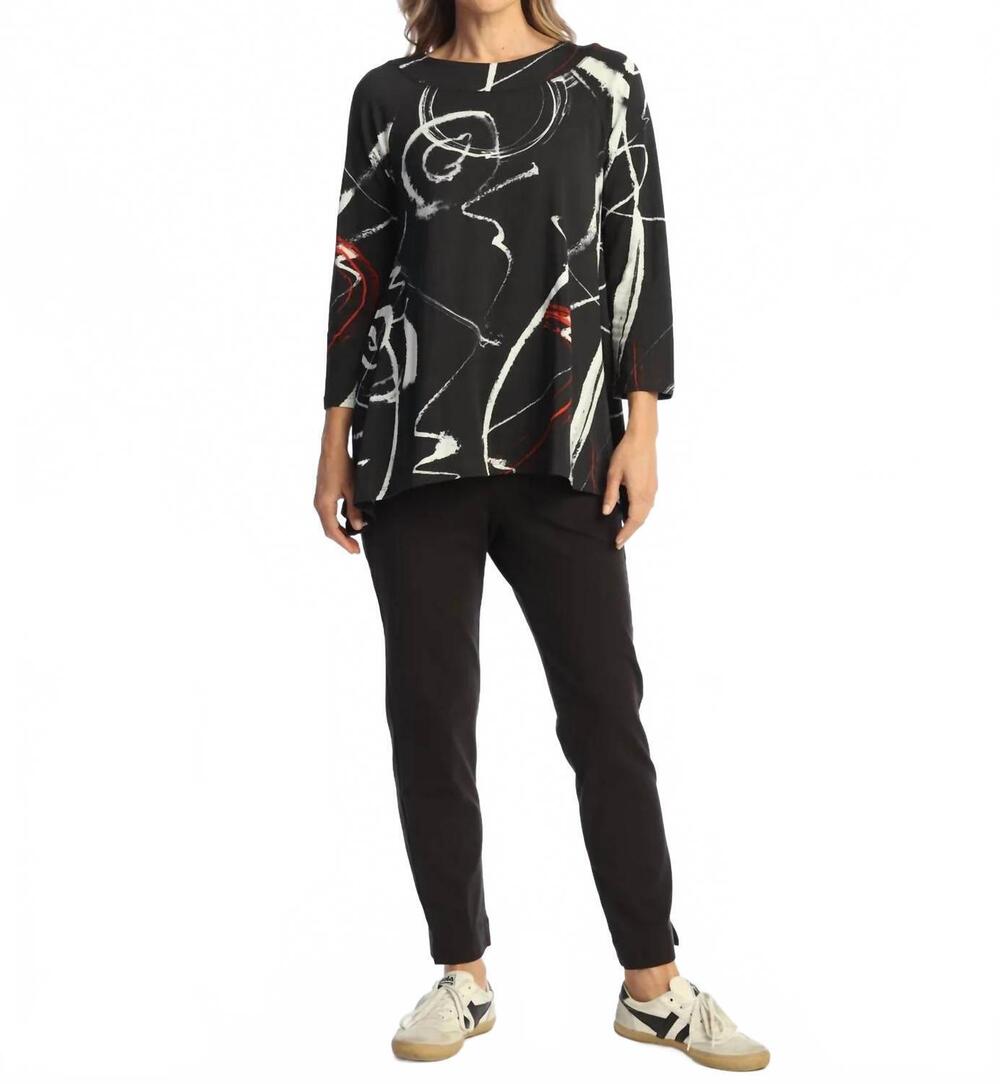 NEW JESS & JANE matilda raglan sleeve tunic - plus in multi